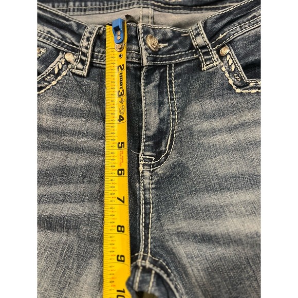 Grace In LA Women's Blue Jeans Size 28 Western Embelishments - Picture 4 of 14